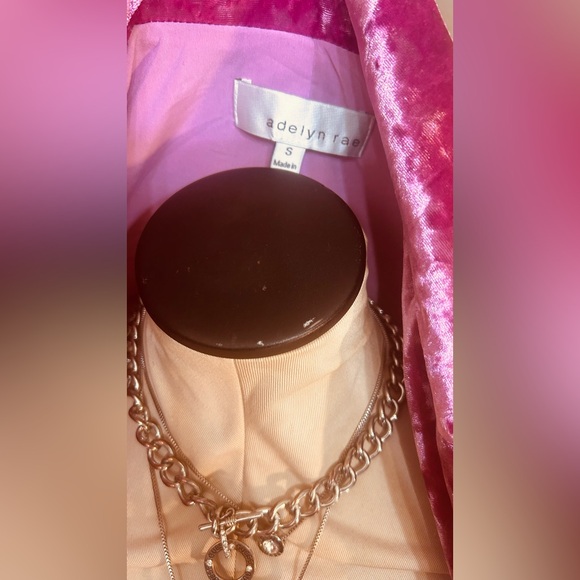 ADELYN RAE: Faux Crushed Velvet Purple Rain Suit Jacket:EC/NWOT - Picture 7 of 7